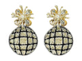 Disco Ball Earrings - Silver