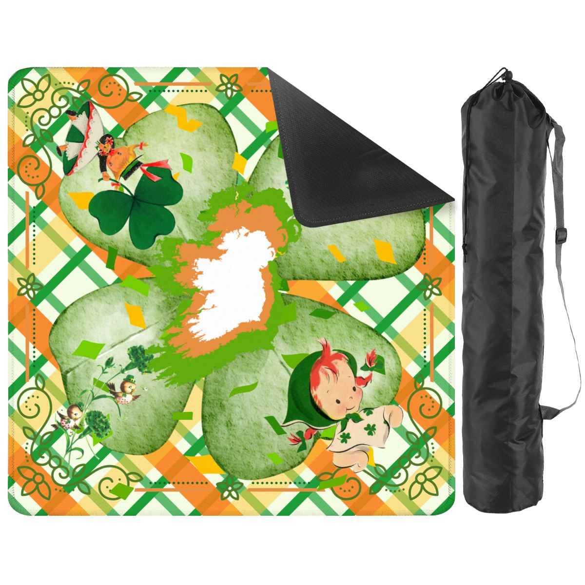 Luck Of The Irish, Vintage Nostalgia Charming Mahjong Mat