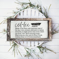 Coffee Def Sign