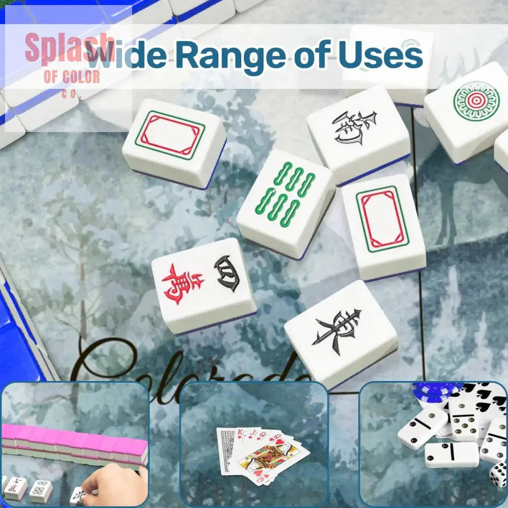 Colorado State Pride Snow Covered Mountains Mahjong Mat