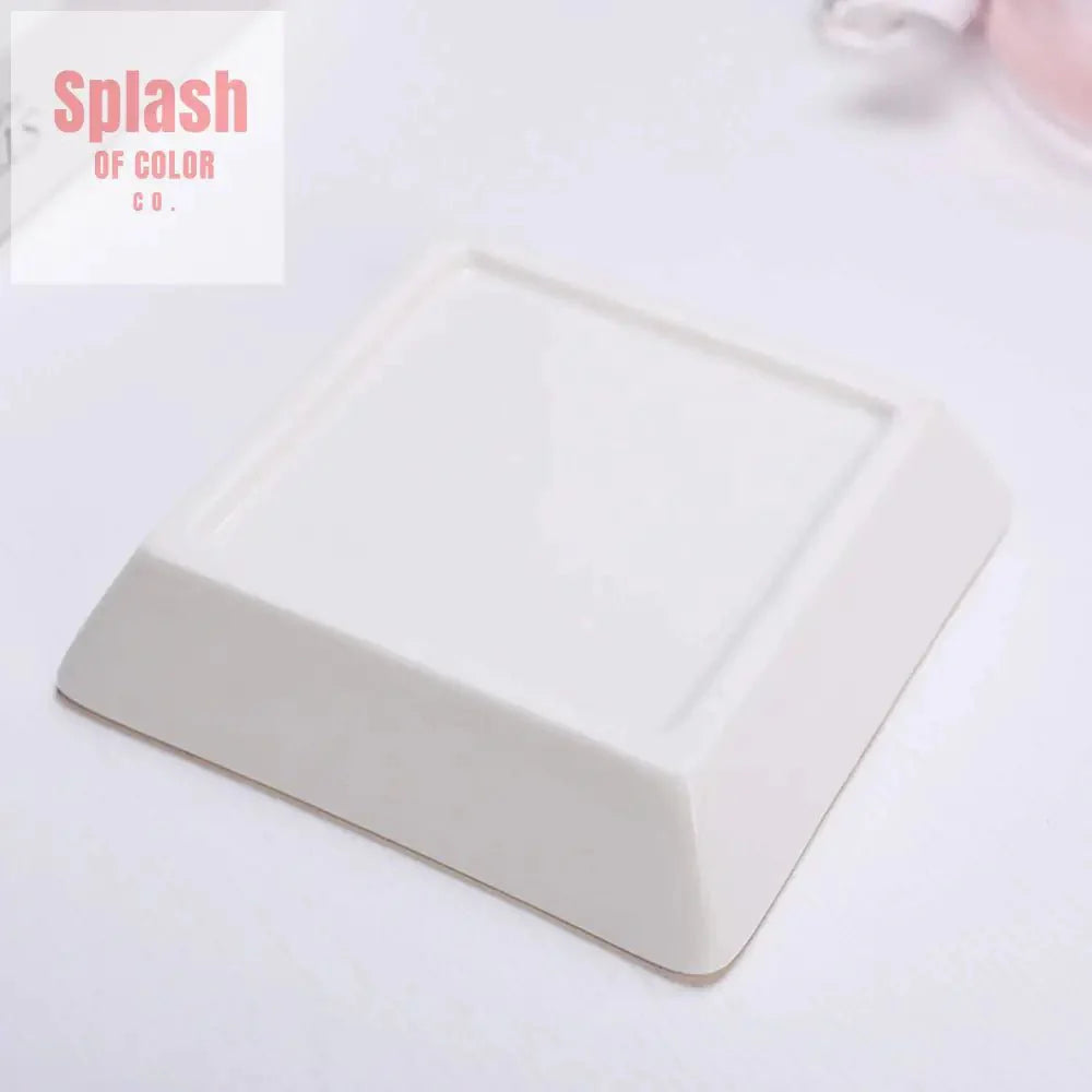Mahjong Appetizer Dessert Plates With Cottage Floral Mahjong Tile House Design