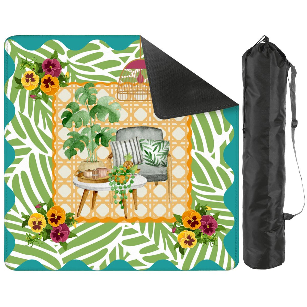 Houseplants And Critters Mahjong Mat