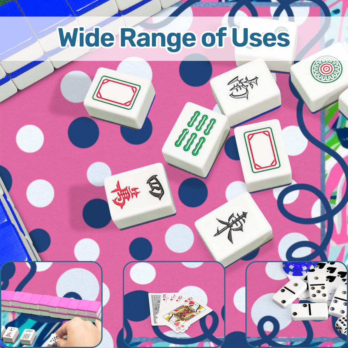 Preppy Pastel Garden Gala Whimiscal Mahjong Mat