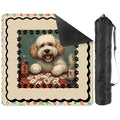 Doodle Dog Dog Playing Mahjong Mat