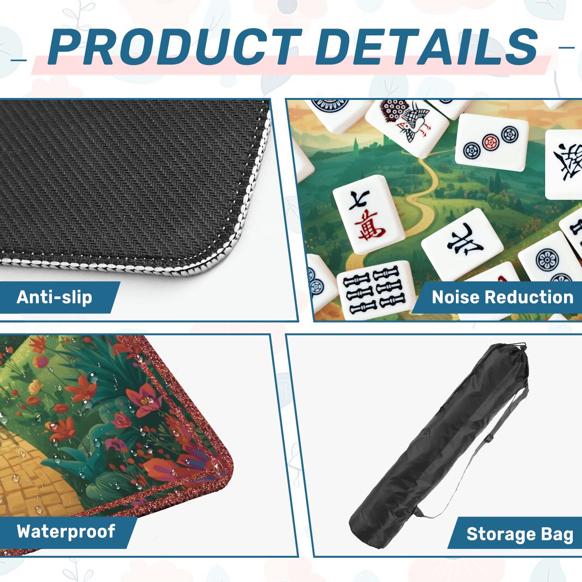 Wizard Of Oz Mahjong Mat Whimsical Land Of