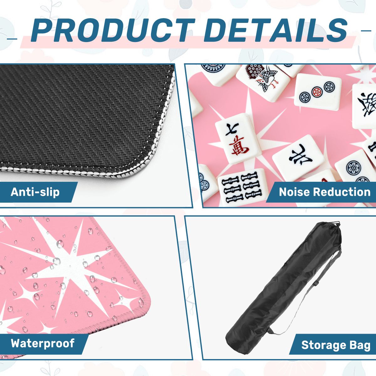 Cosmic Bubblegum Burst Modern Mahjong Mat
