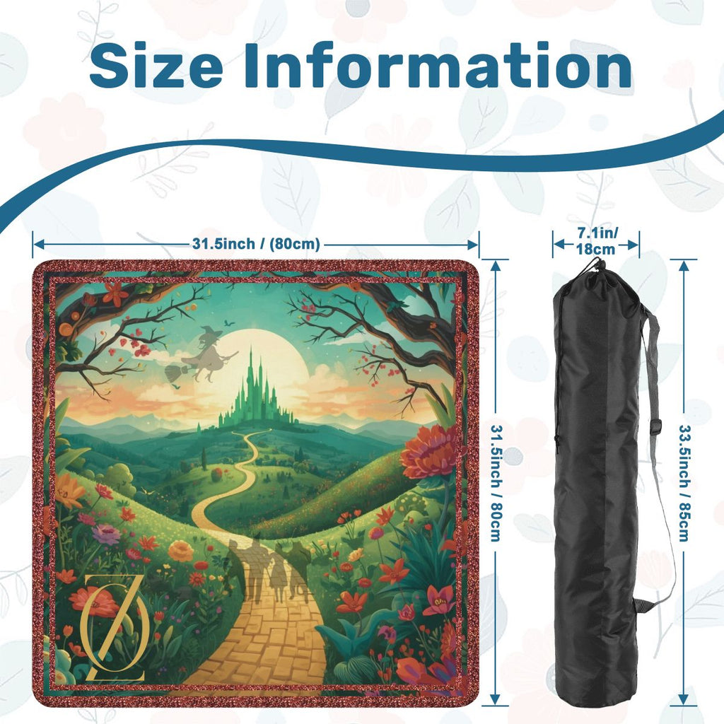 Wizard Of Oz Mahjong Mat Whimsical Land Of