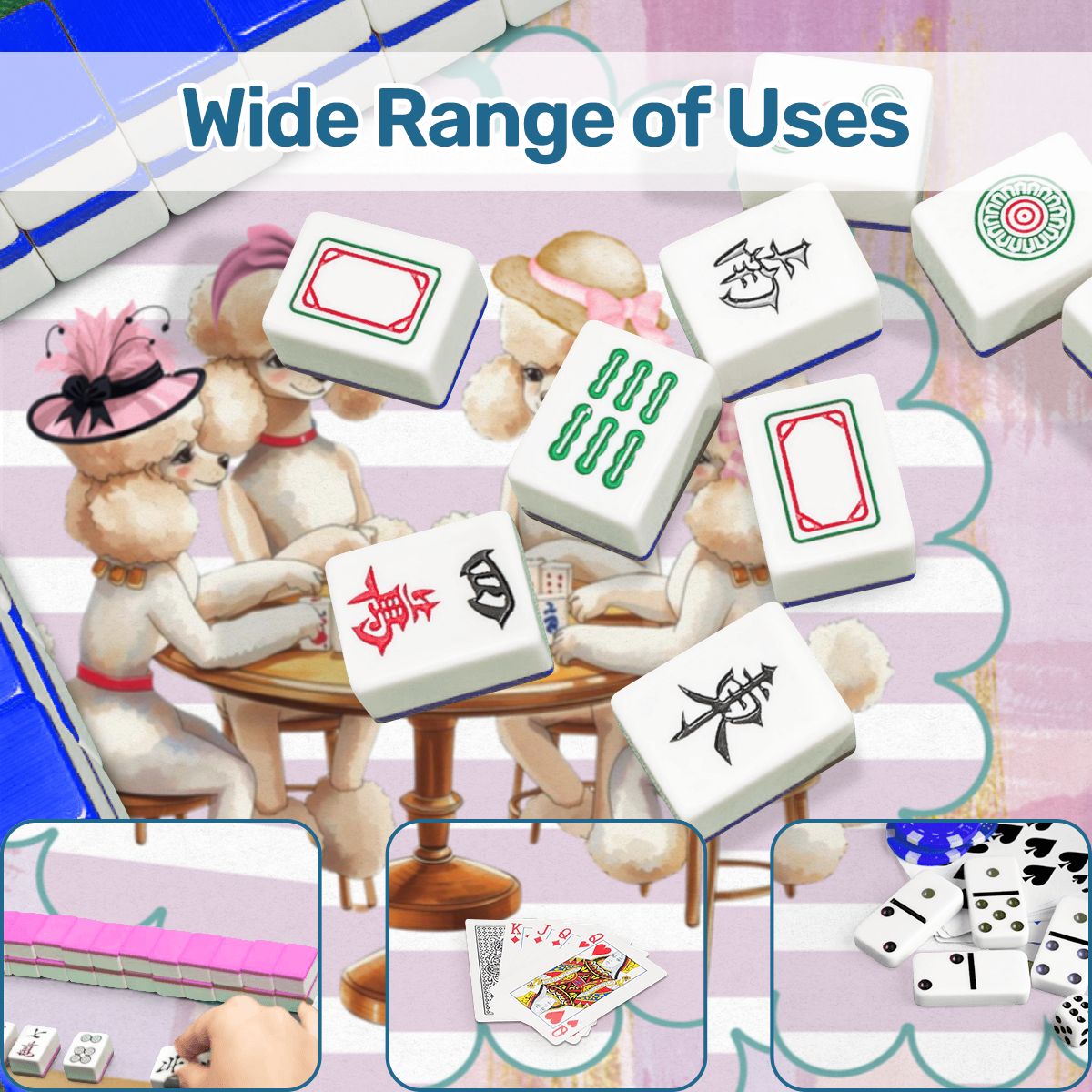 Poodle Play Parlor Mahjong Mat