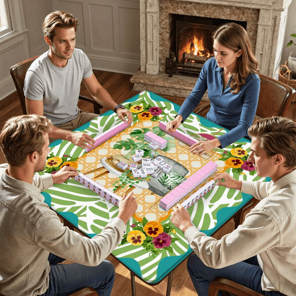 Houseplants And Critters Mahjong Mat