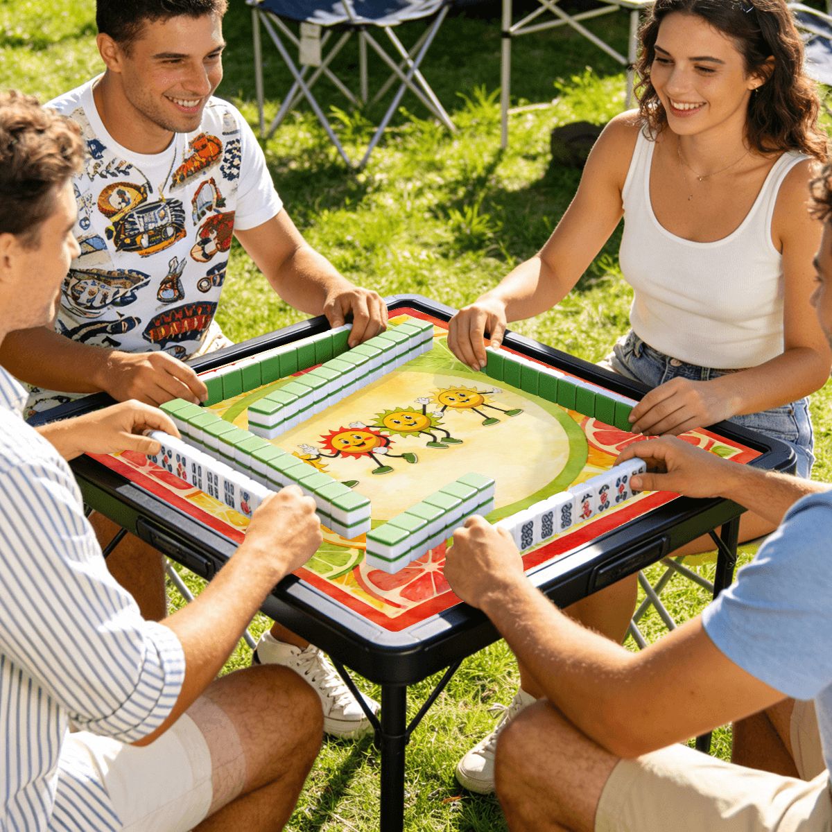 The Charleston Happy Play Mini Mahjong Mat