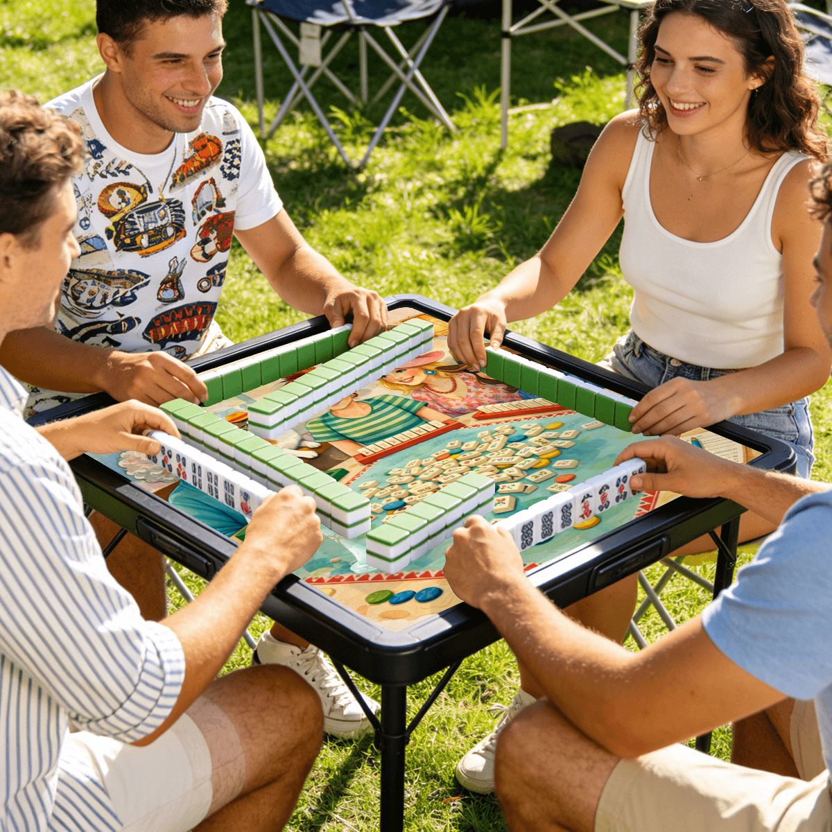 Girls Get Giddy Mini Mahjong Mat