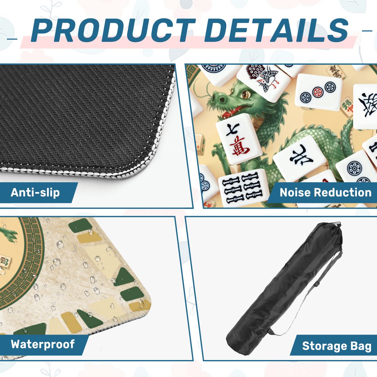 Prancing Dancing Dragon Mahjong Mat