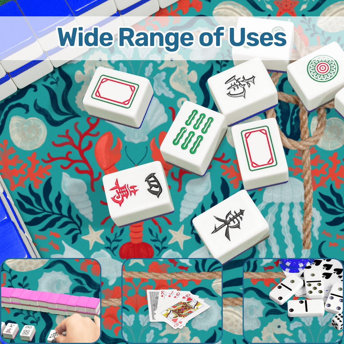 Nautical Nellie Sea Of Life Whimsical Mahjong Mat