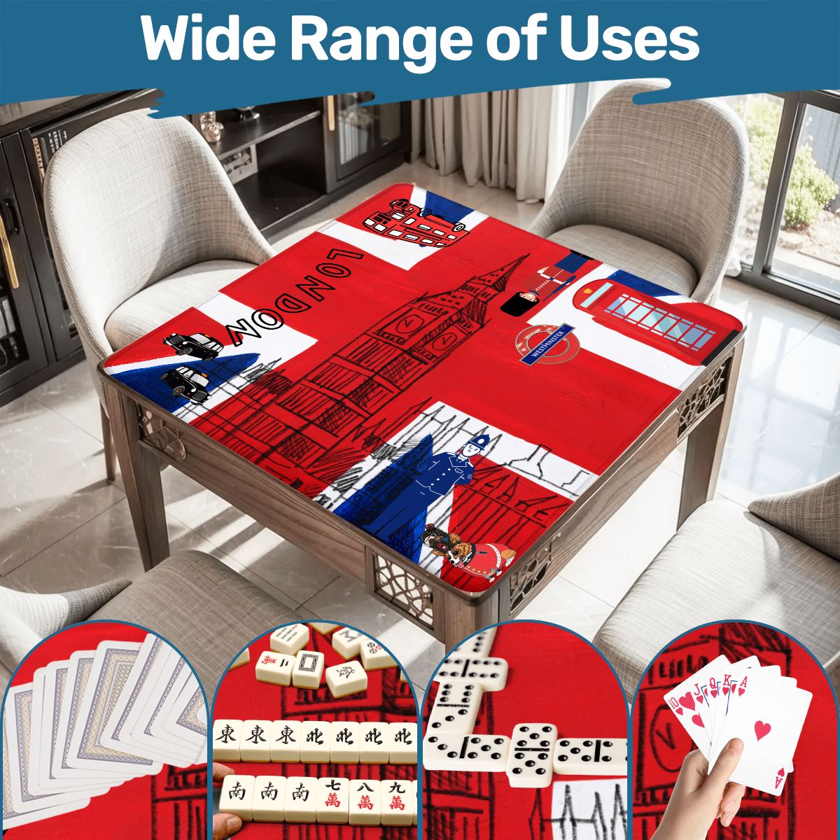 London Calling Station To Station Black Cab Mahjong Mat