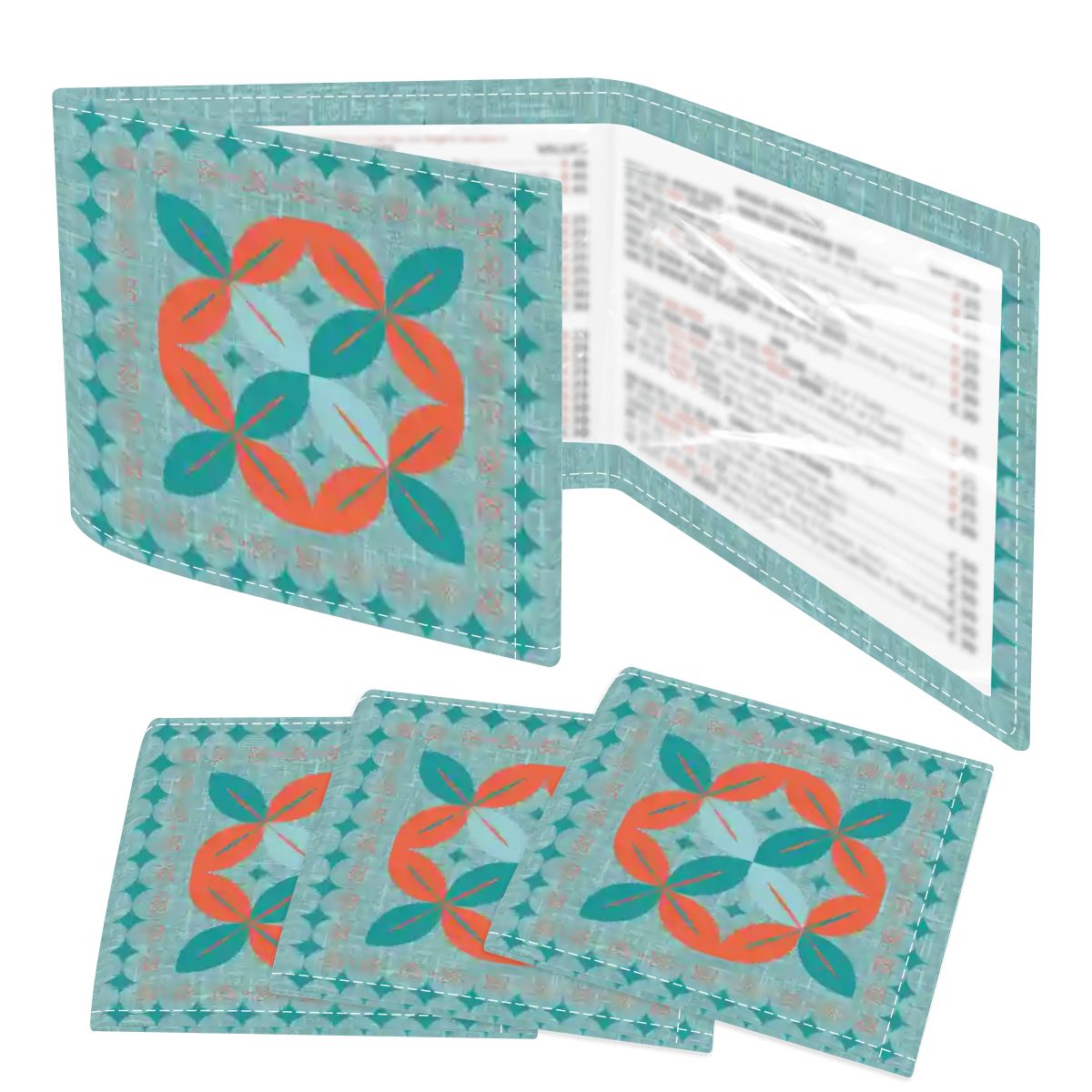 Modern Scandinavian Nord Still 4 Mahjong Card Holder with Line Finder