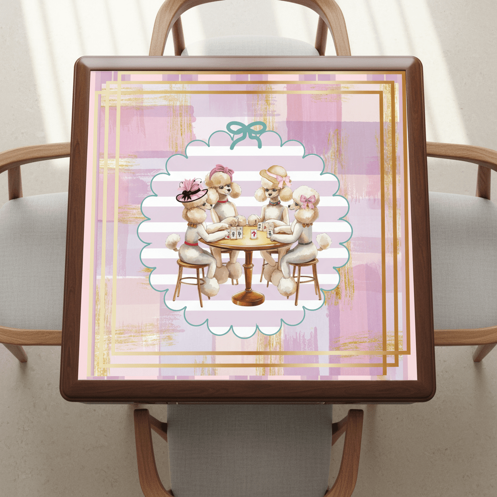 Poodle Play Parlor Mahjong Mat