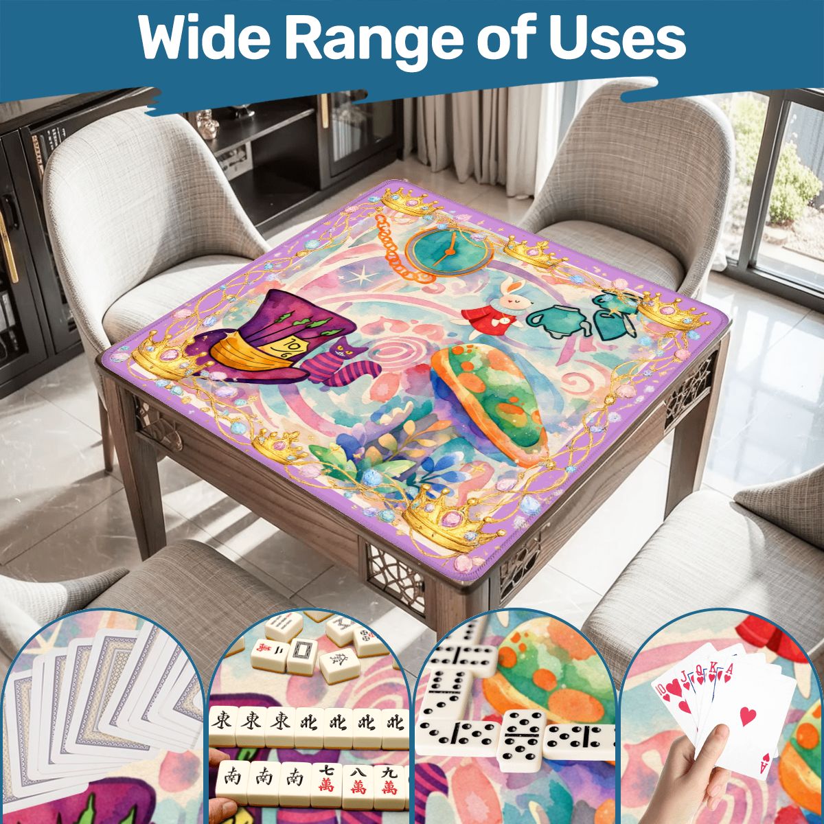 Alice In Wonderland Fairytale Mahjong Mat