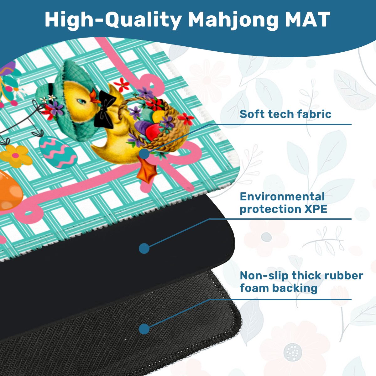 Chuckling Chics Springtime Mahjong Mat