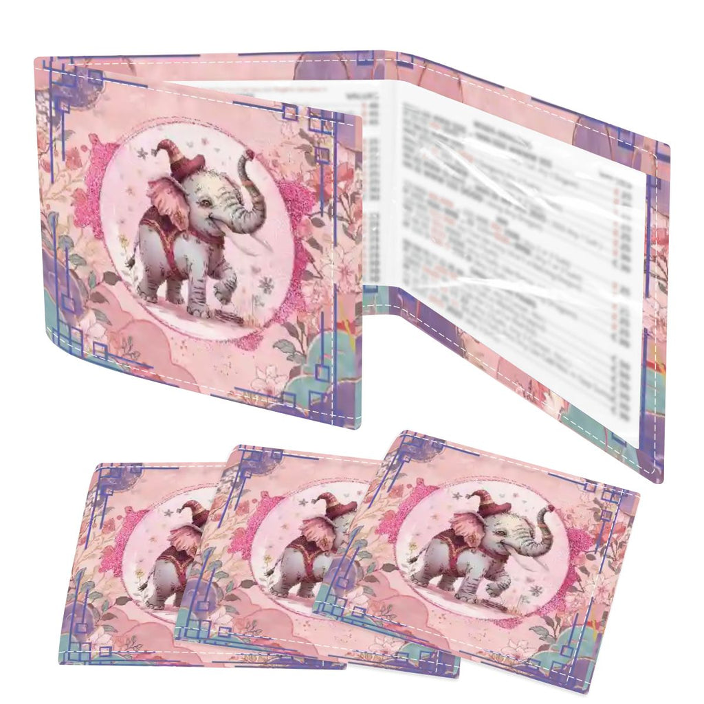 Tilly Tusk Magical Asian Elephant Garden 4 Mahjong Card Holder with Line Finder