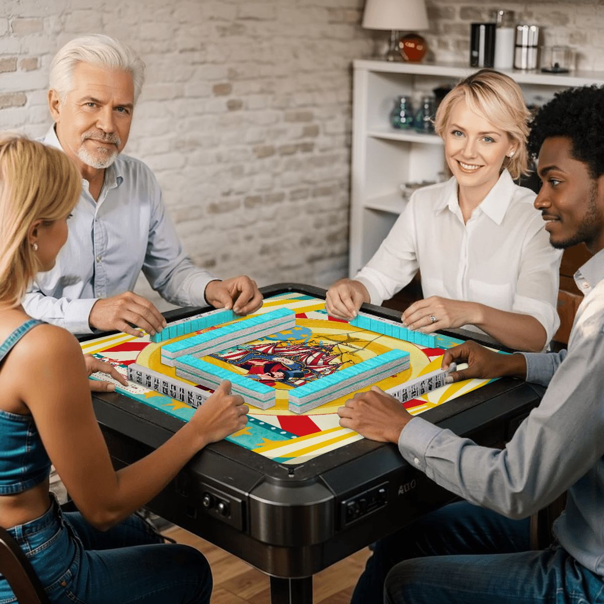Send in the Clowns Circus Themed Mahjong Mat