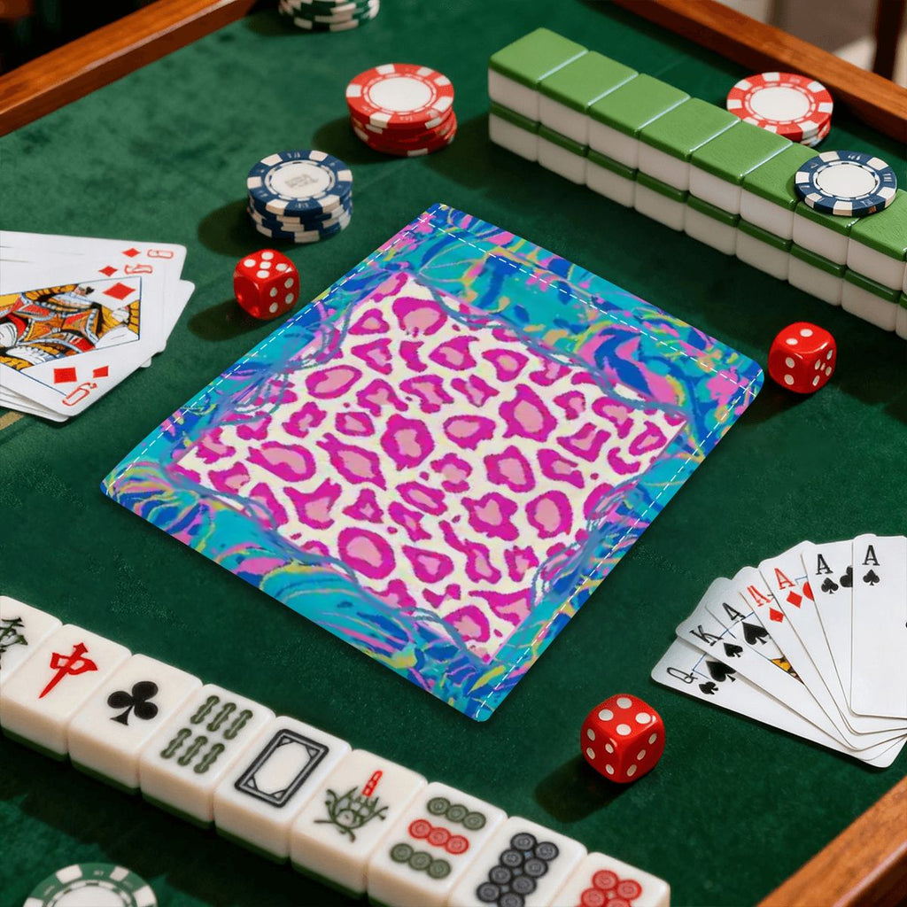 Preppy Pastel Garden Club Wild Thing 4 Mahjong Card Holder with Line Finder