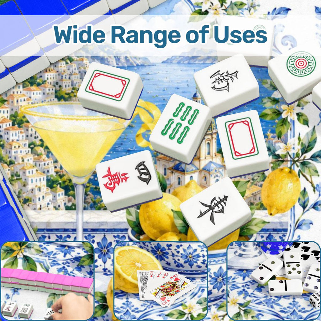 Lemondrop On The Amalfi Coast Round Mahjong Mat