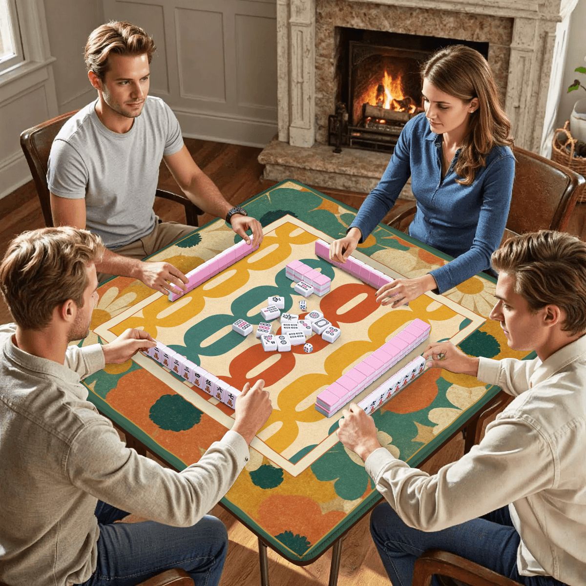 Modcentric Daisy Power Mahjong Mat