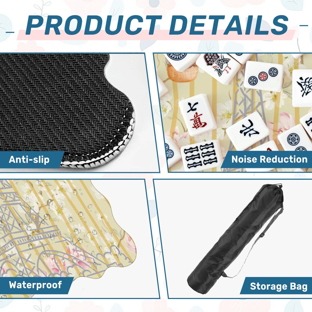 The French Connection Scalloped Mahjong Mat