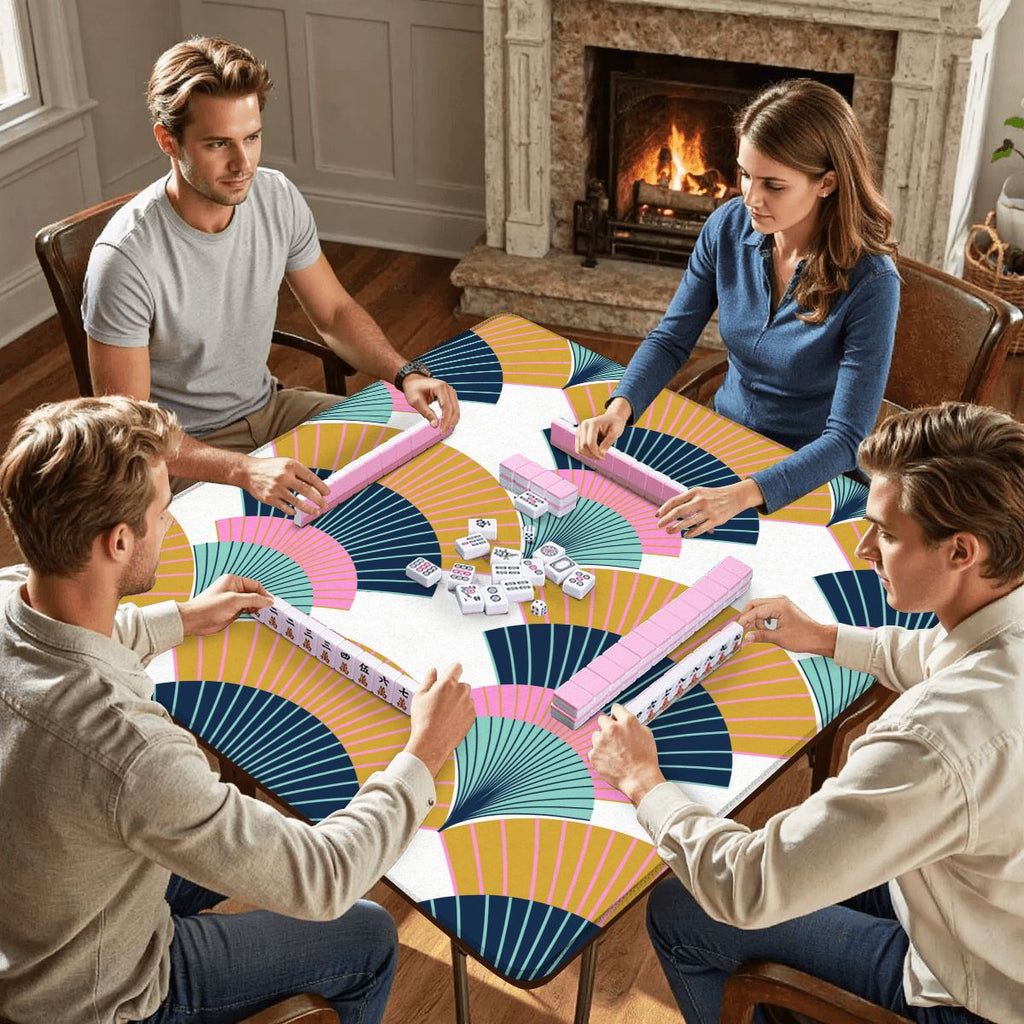 Modern Art Deco Speakeasy Mahjong Mat