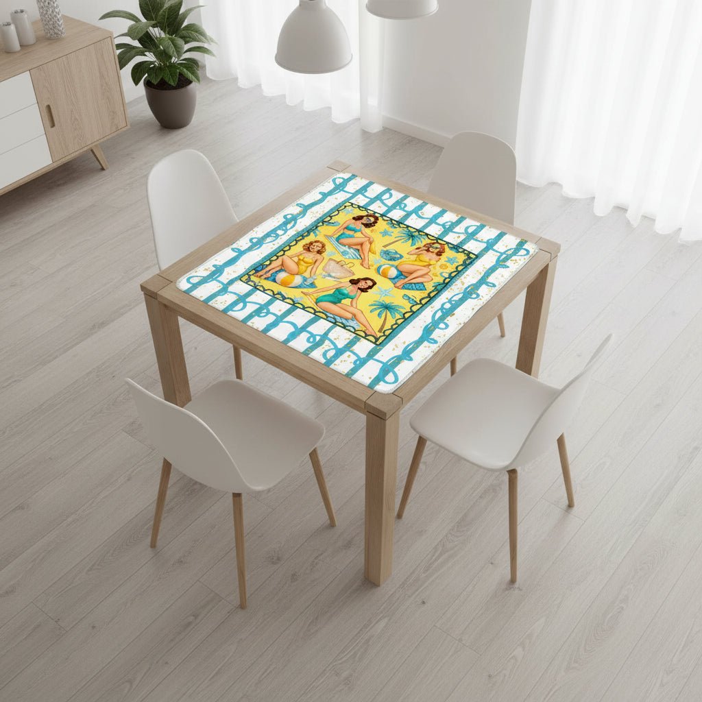 Palm Coast Pinups Mahjong Mat