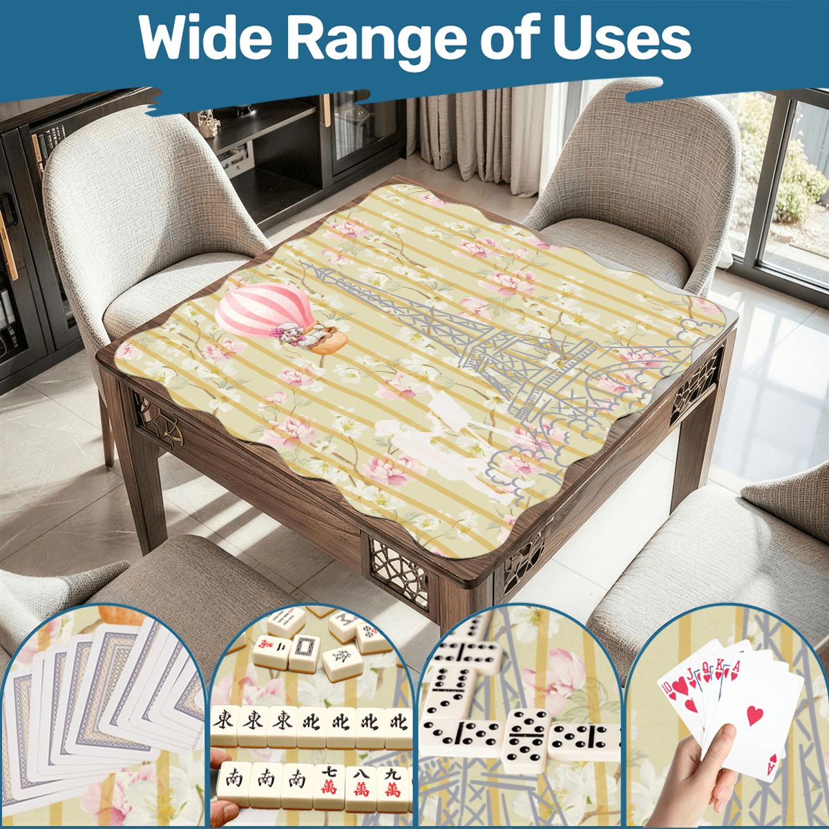 The French Connection Scalloped Mahjong Mat