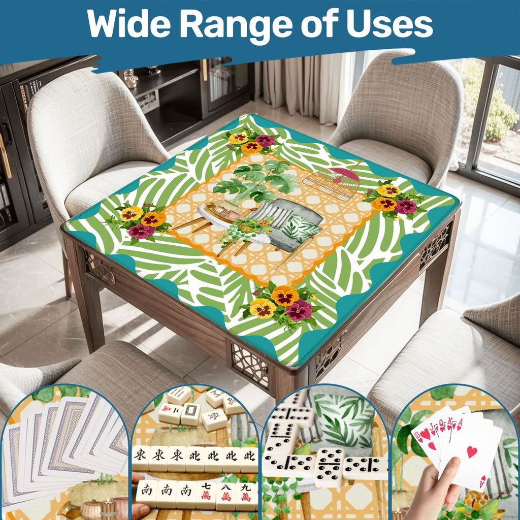 Houseplants And Critters Mahjong Mat