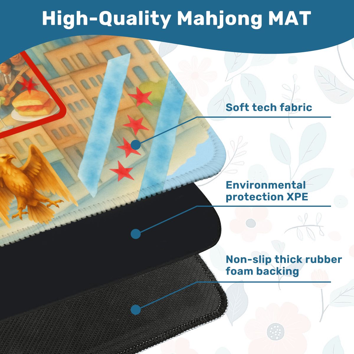 Chicago Illinois Sweet Home Mahjong Mat