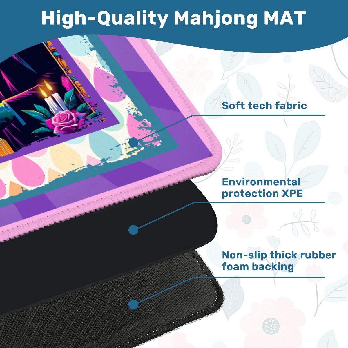 Sci-Fi Frankenstein And Bride Mahjong Mat