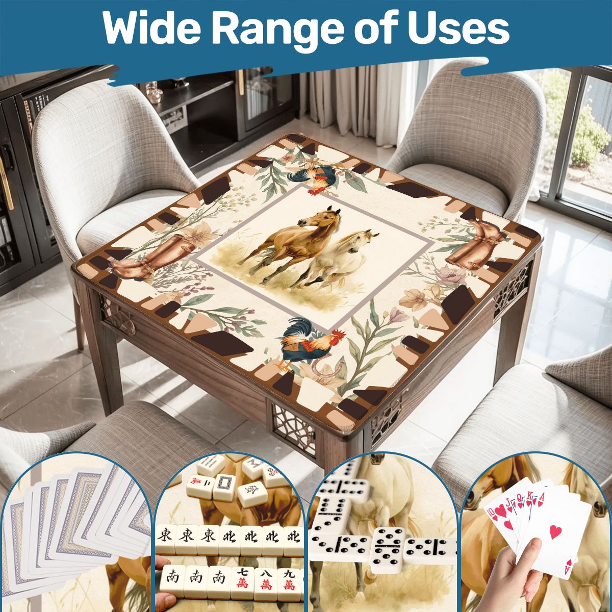 The Equestrian Mahjong Mat