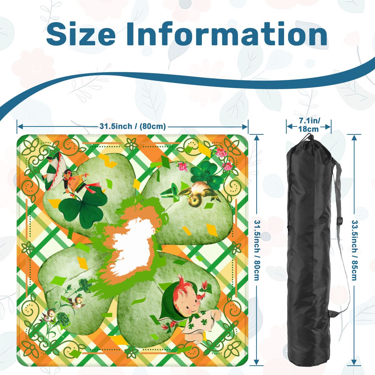 Luck Of The Irish, Vintage Nostalgia Charming Mahjong Mat