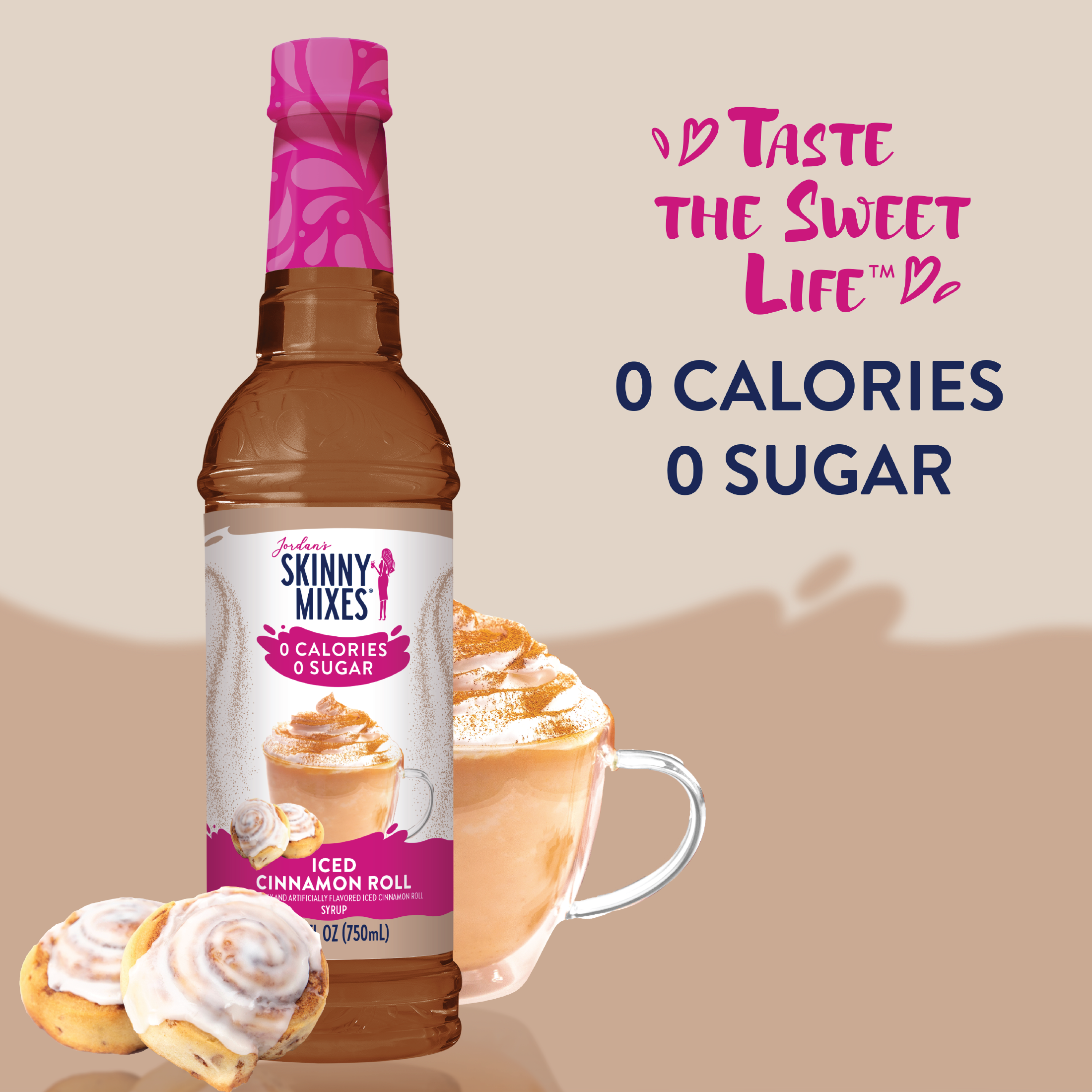 Jordan's Skinny Mixes - Sugar Free Iced Cinnamon Roll Syrup