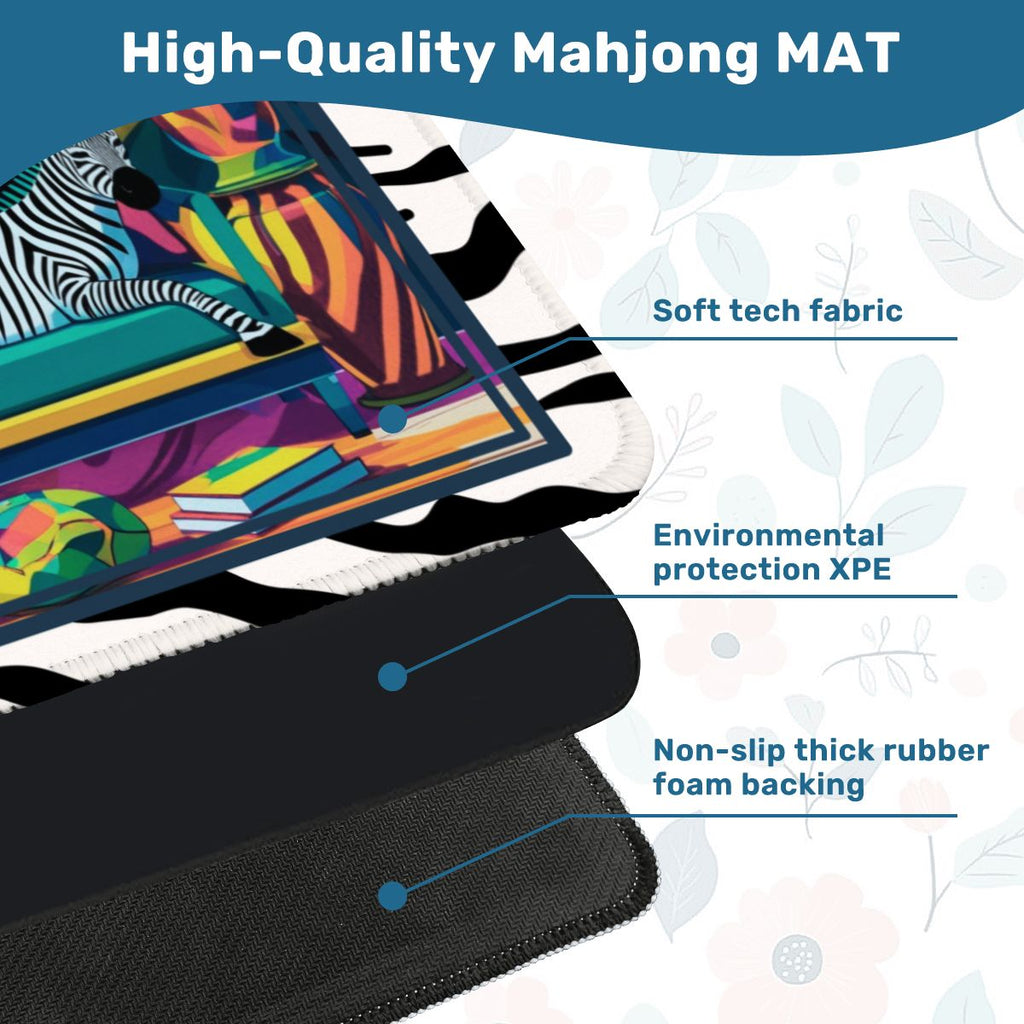 Wild Thang Animal Safari Mahjong Mat