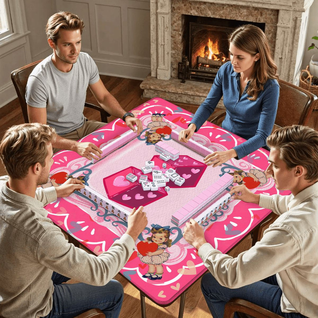 Nostalgic Vintage Valentine Mahjong Mat