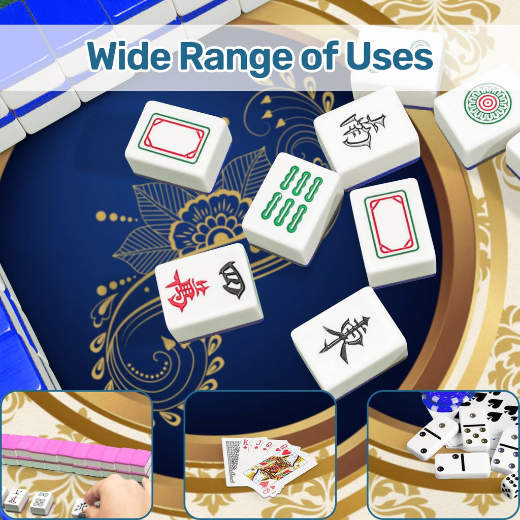 Art Deco Golden Gilded Brocade Mahjong Mat