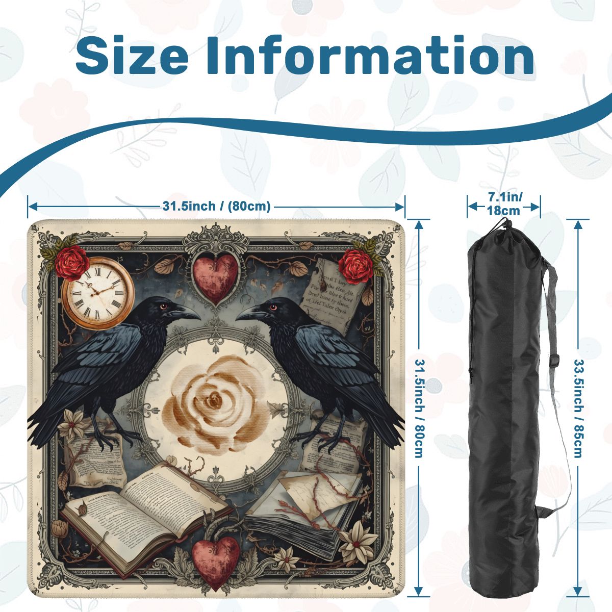 Edgar Allen Poe Enchanted Mahjong Mat