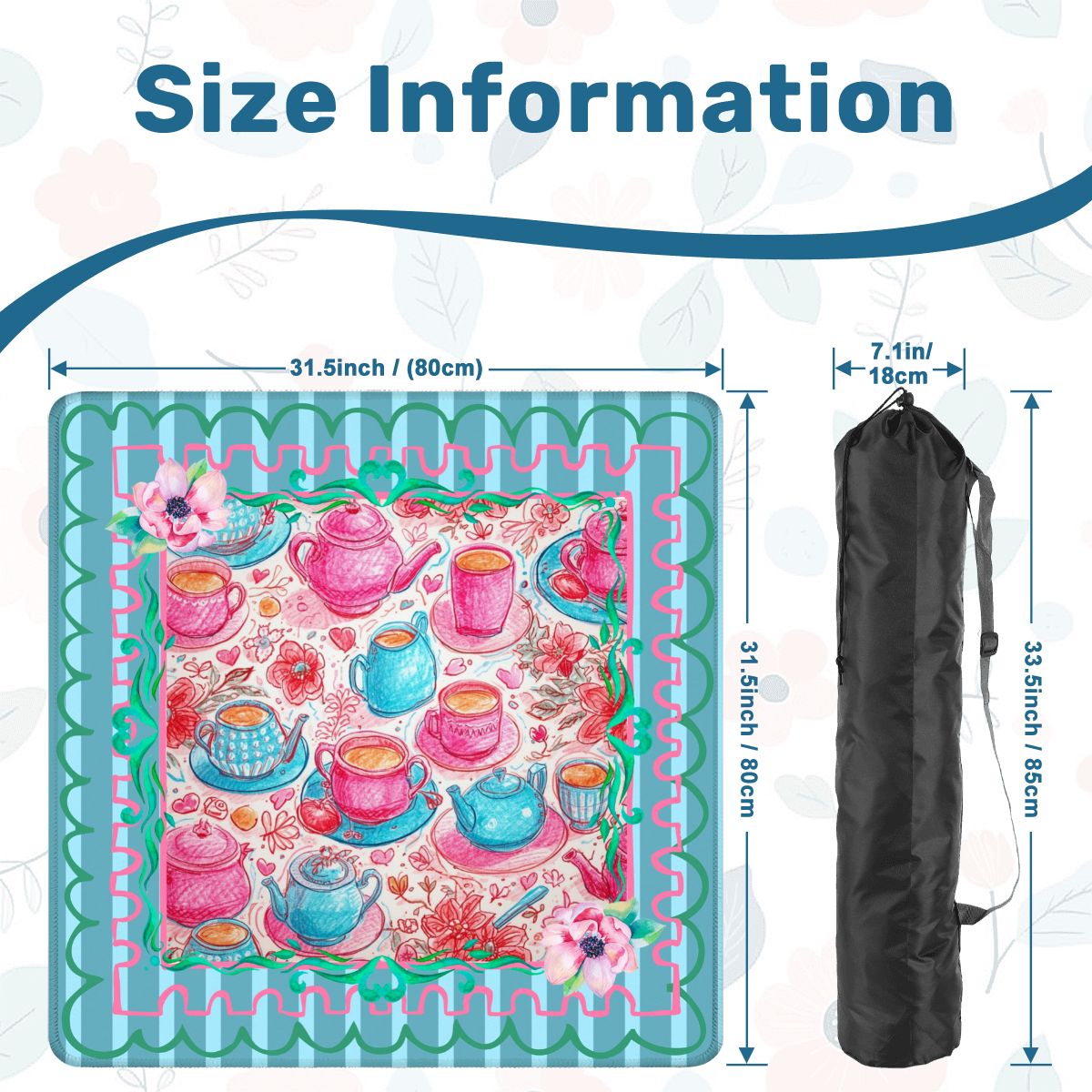 Tea Time Pastel Parlor Mahjong Mat