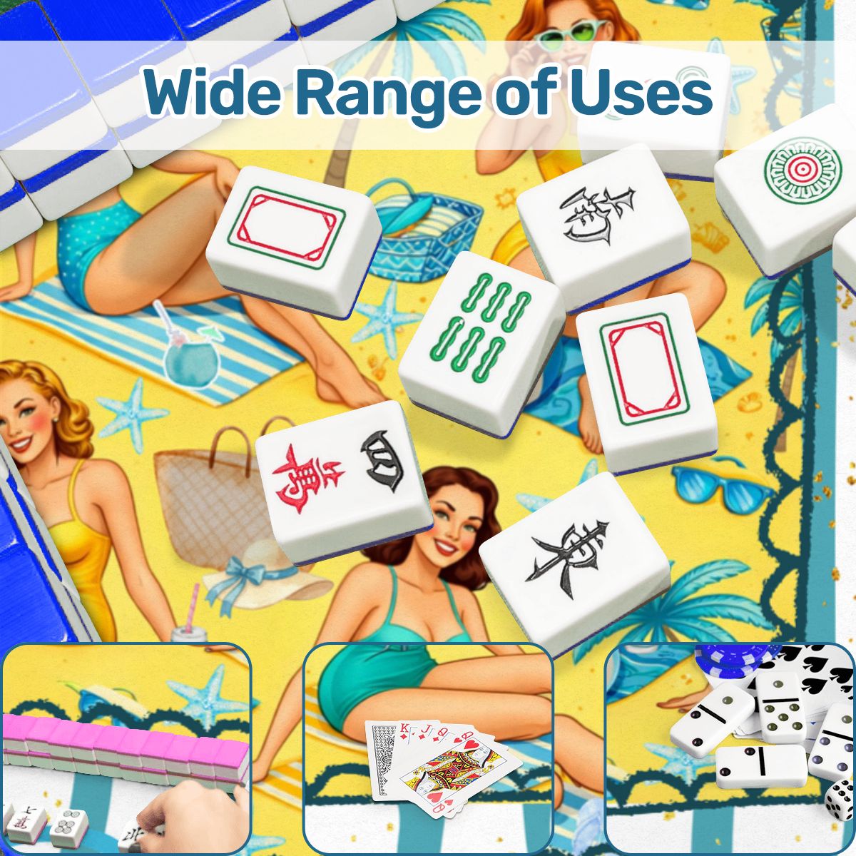 Palm Coast Pinups Mahjong Mat