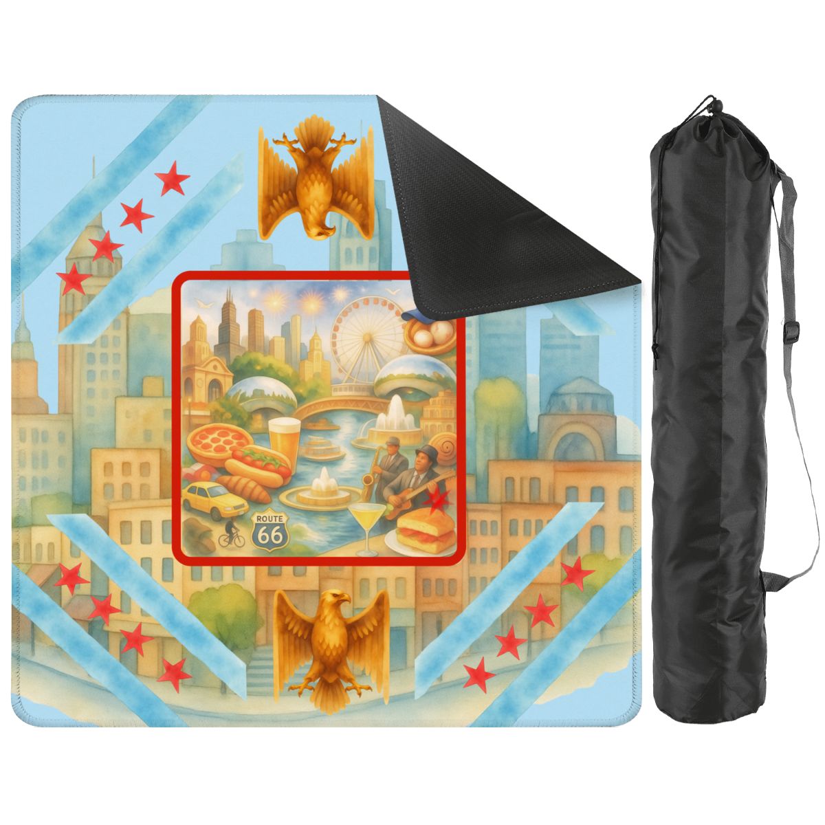 Chicago Illinois Sweet Home Mahjong Mat