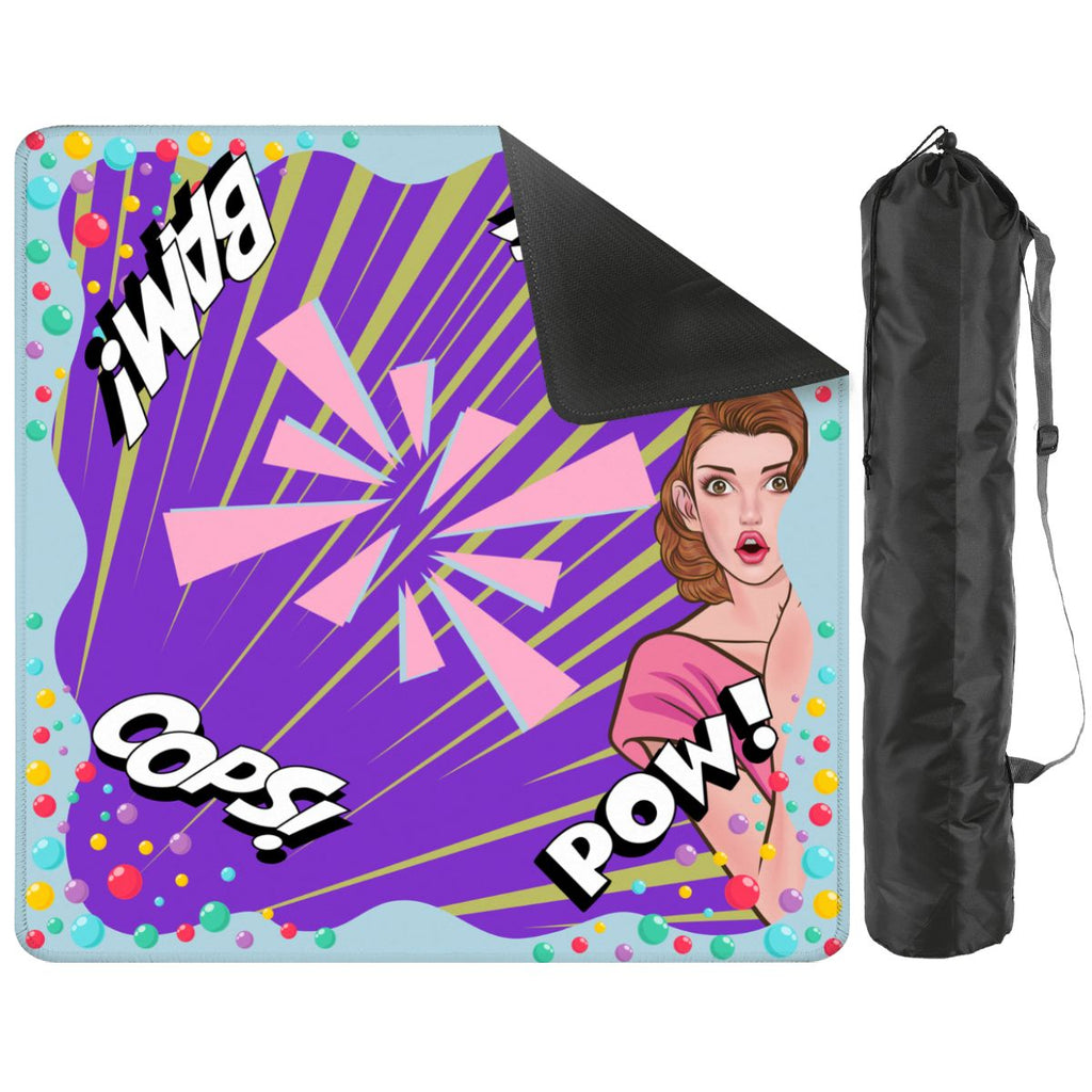 Purple Pop Art Mahjong Mat