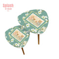 Floral Asian Dogs Playing Mahjong Whimsical Snack Nesting Tables For Mahj Night