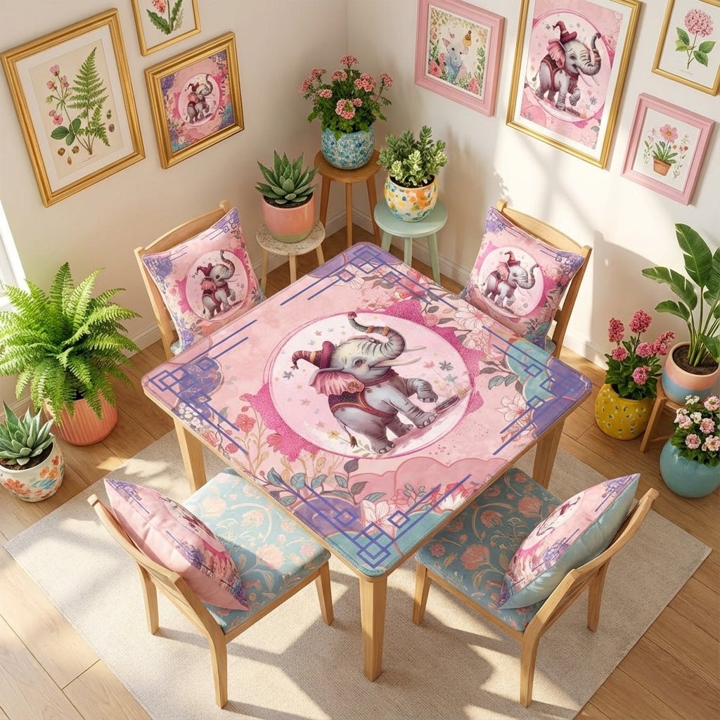 Tilley Tusk Magical Asian Garden Elephant Mahjong Mat