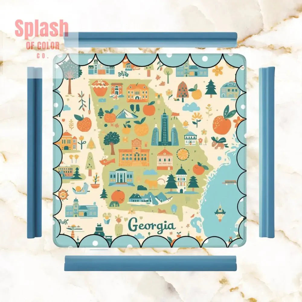 Georgia On My Mind, Splash Of Whimsy Mahjong Mat