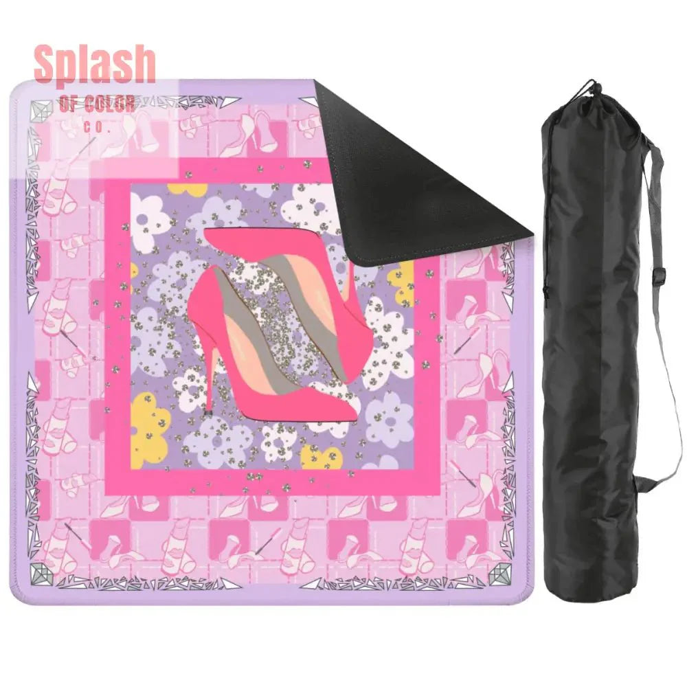 Girly Pop Pink, Lavender Glam Gal Mahjong Mat