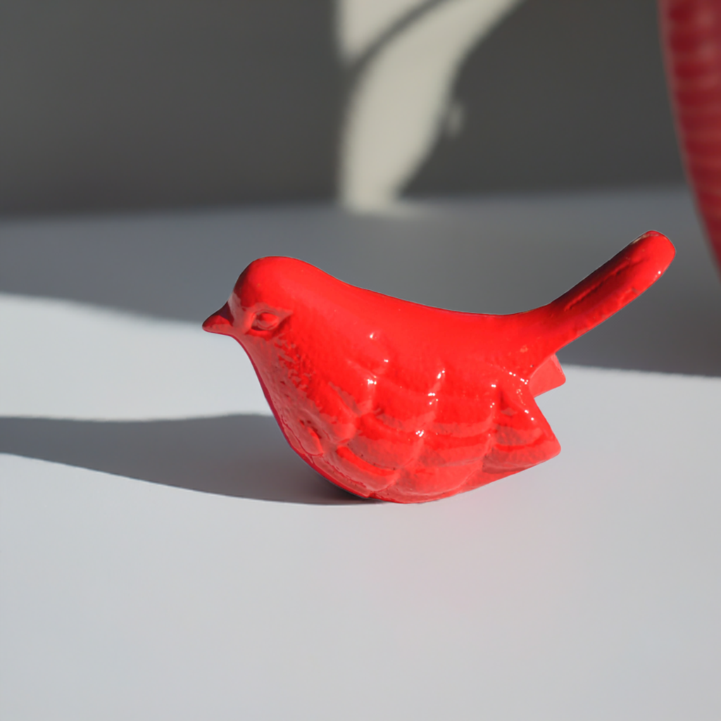 Vibhsa Bird Figurines Symbols of Health & Happiness (Red)